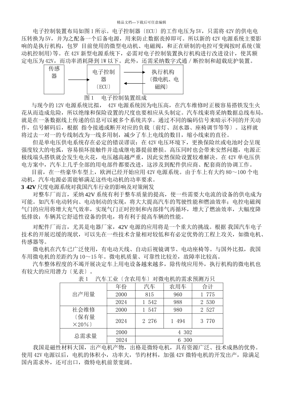 42V电源系统对我国汽车行业的影响及对策_第2页