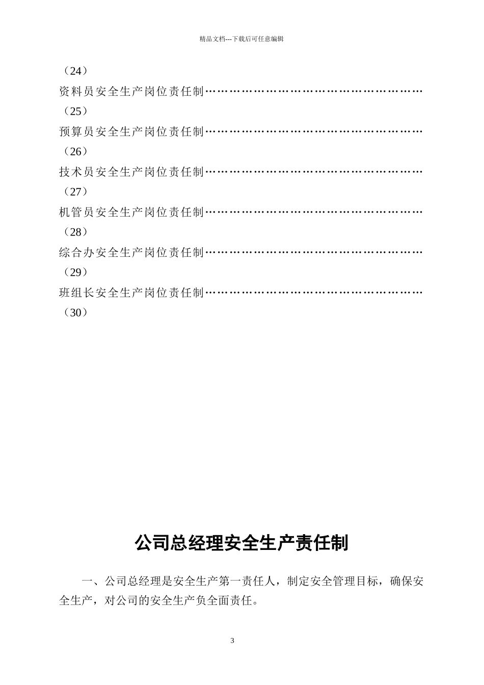 4、各部门、各人员安全生产责任制_第3页