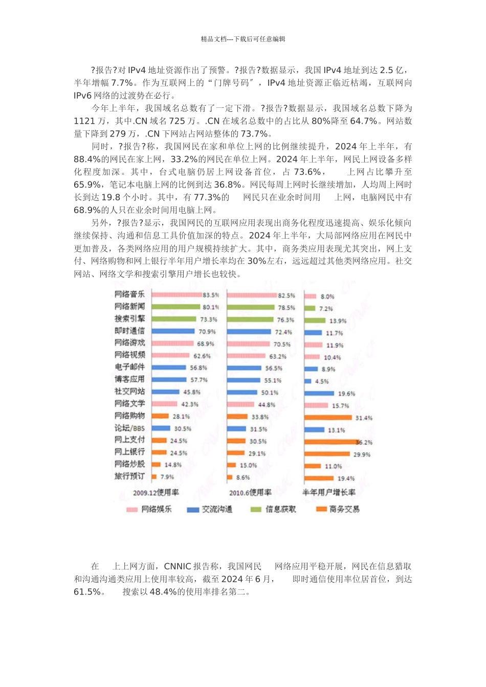 CNNIC第26次中国互联网络发展状况统计报告_第2页