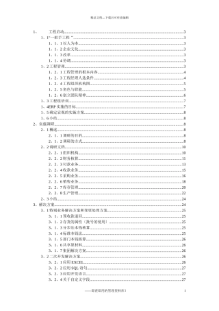 ERP标准实施方案