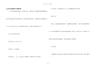 erp生产总监学习心得分享