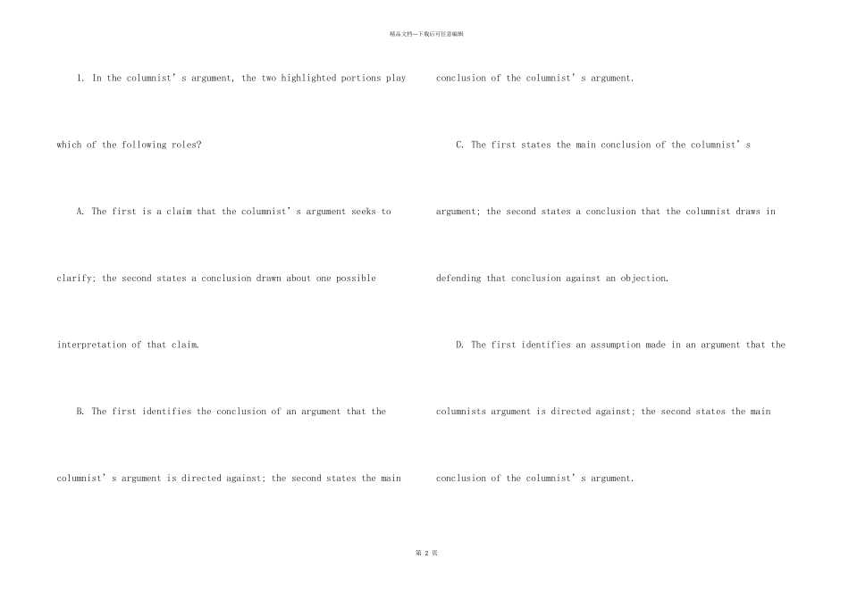 GRE考试阅读理解练习题及答案_第2页