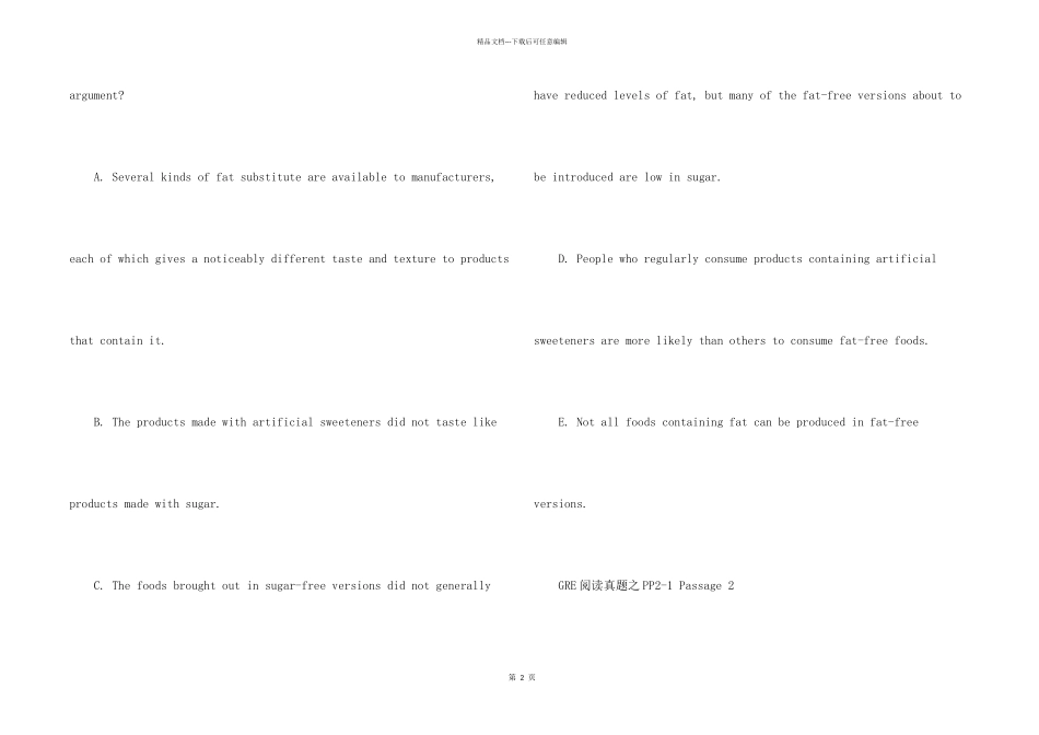 GRE阅读真题汇总_第2页