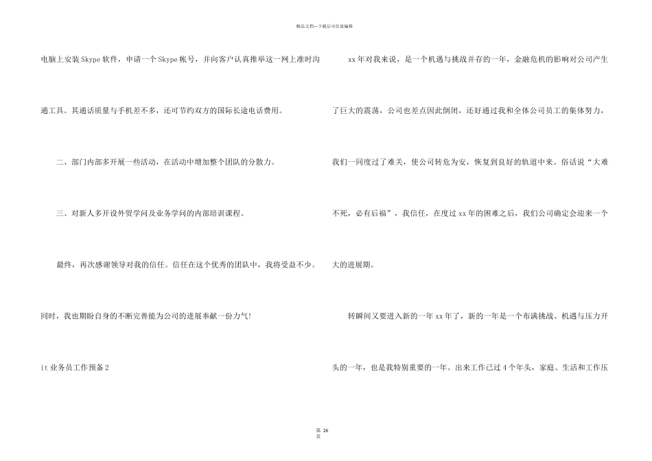 it业务员工作计划_第3页
