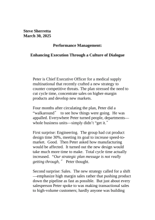 PMworkingpape—绩效管理讲座(英文DOC16