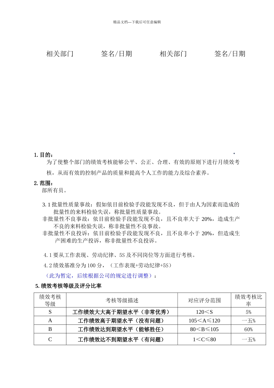 QA部员工绩效考核管理办法_第2页
