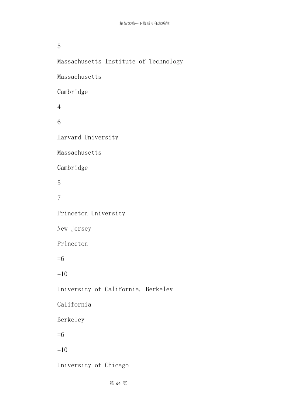 Times2024美国大学排名_第2页