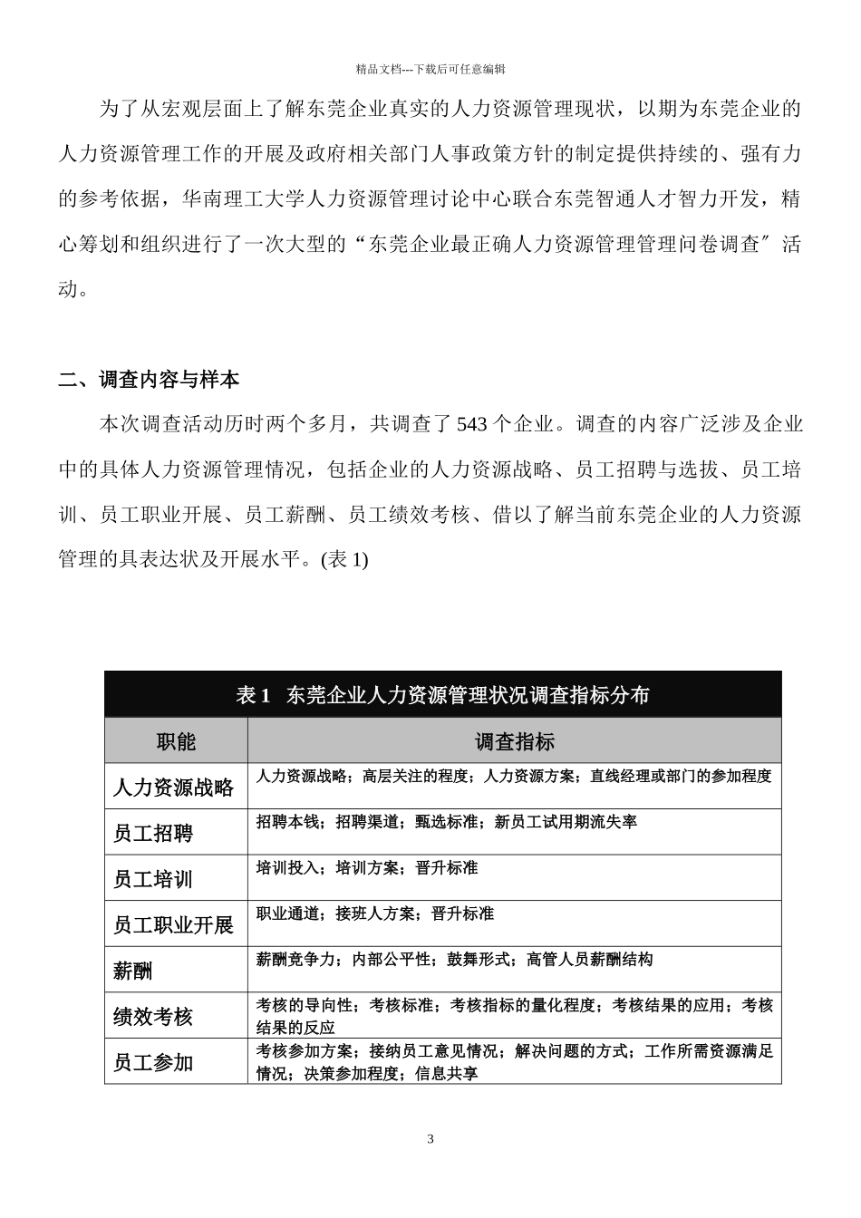 XXXX东莞企业人力资源调查报告_第3页