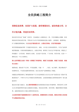 XXXX全民供略项目简介设计稿