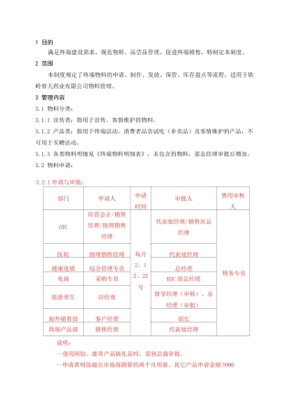 终端物料管理制度(1)