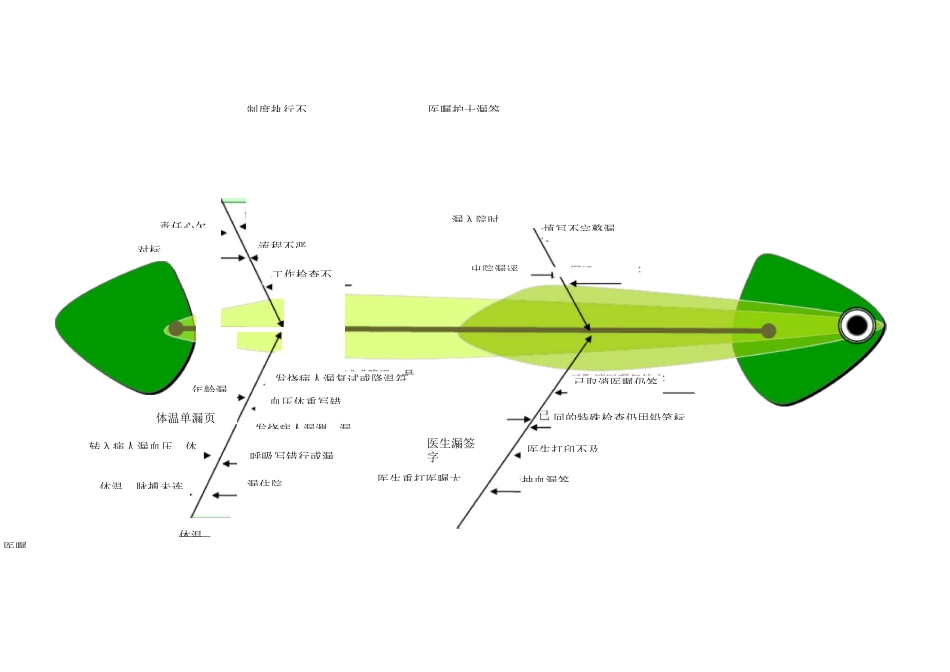护理文书质量差鱼骨图1_第1页
