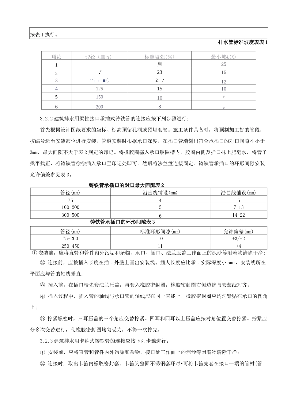 排水铸铁管道,配件安装_第3页