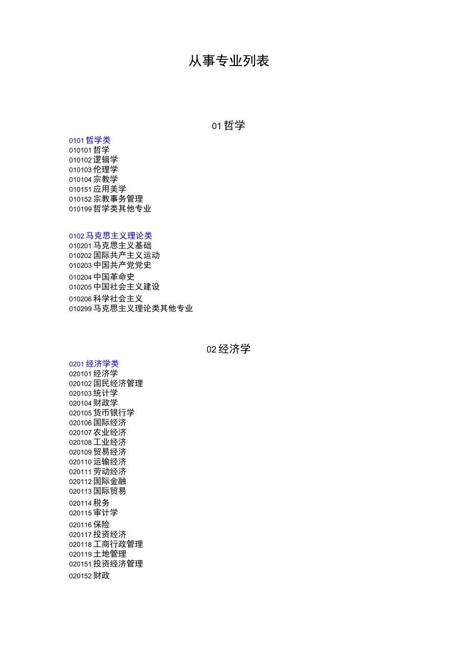 从事专业列表_第1页