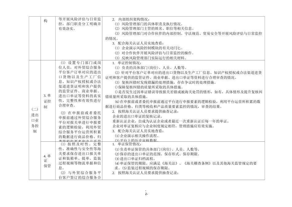 海关认证企业标准指南(高级认证-外贸综合服务企业)_第2页
