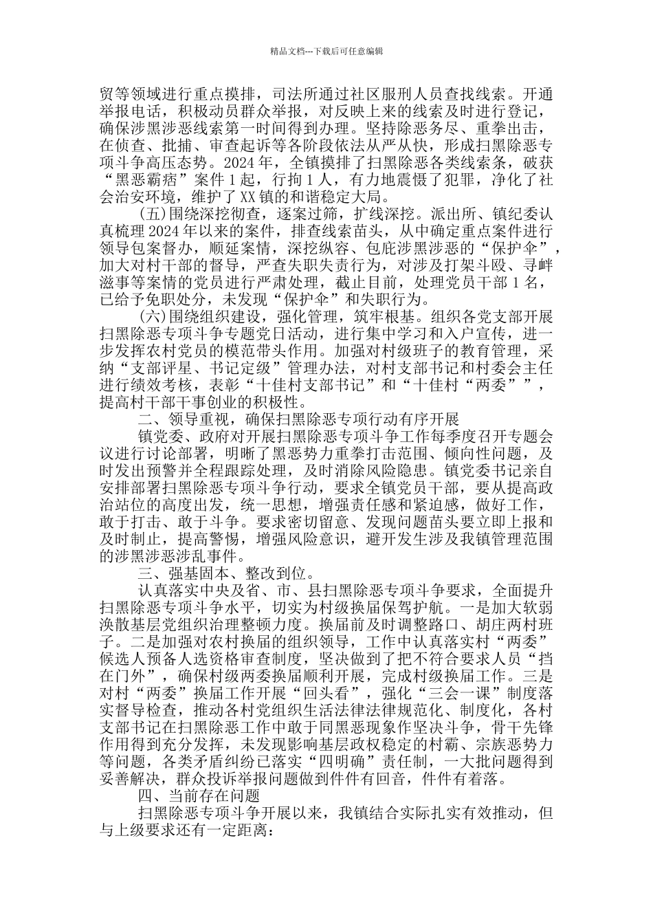 XX村扫黑除恶工作总结_第2页