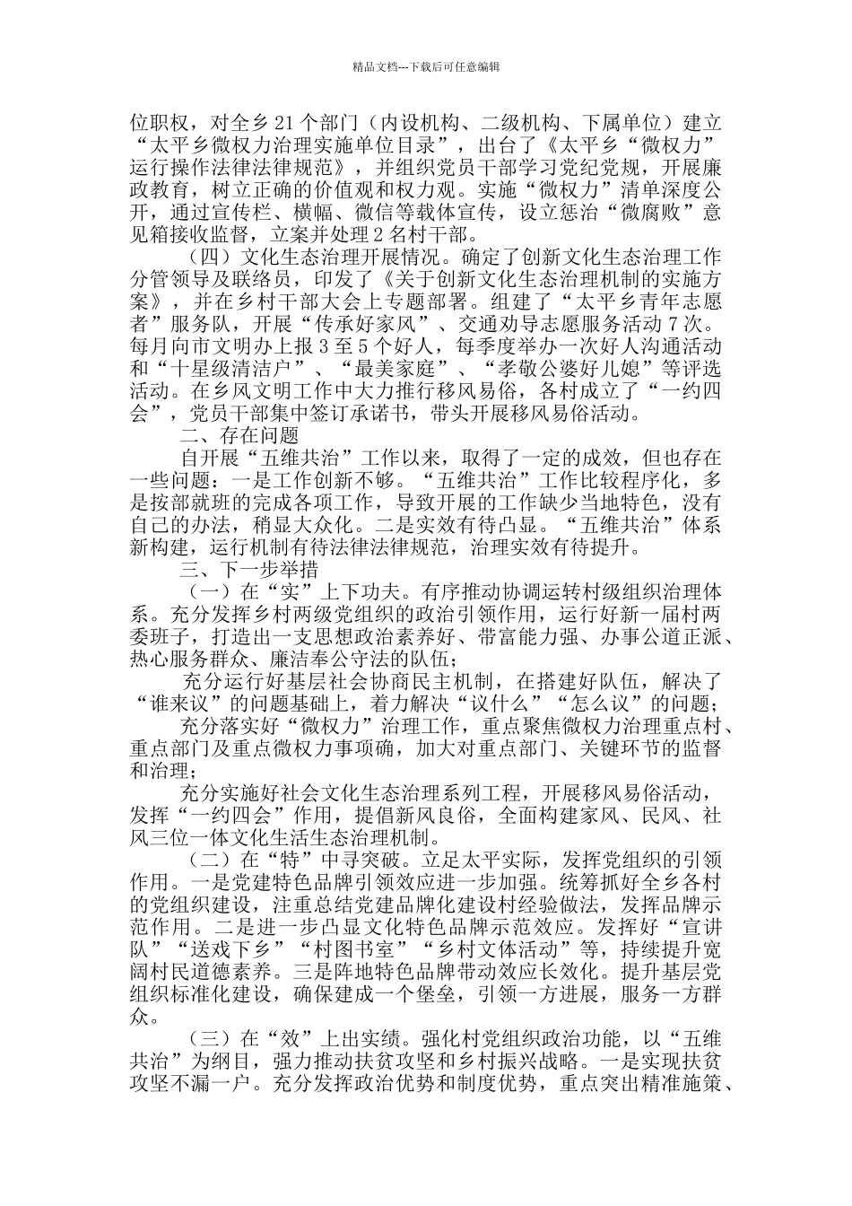 “五维共治”工作汇报_第2页