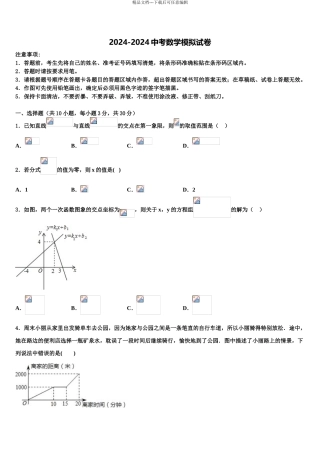 “合肥十校”联考初中数学毕业考试模拟冲刺卷含解析