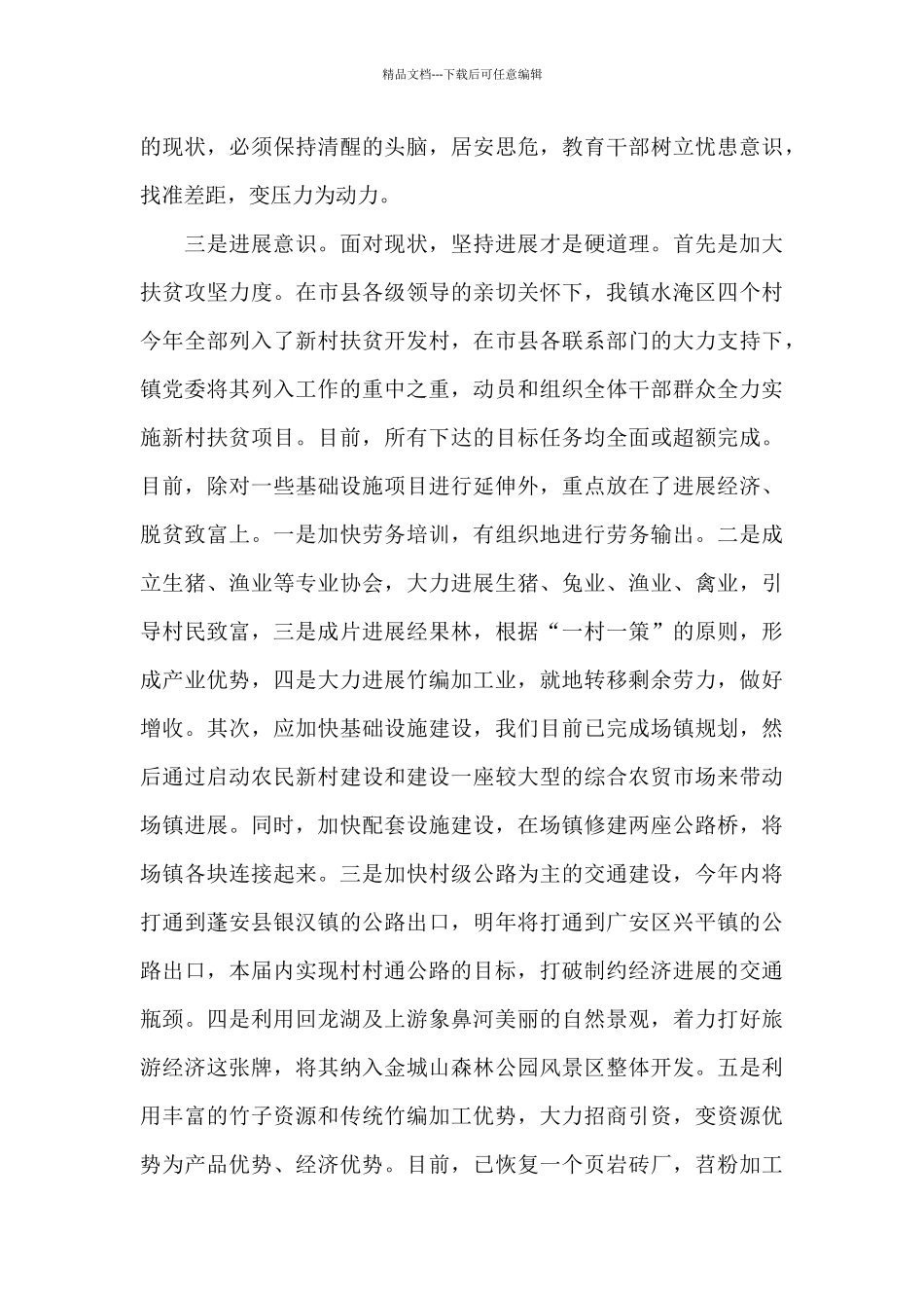 《乡镇党委书记风采》读后感_第3页