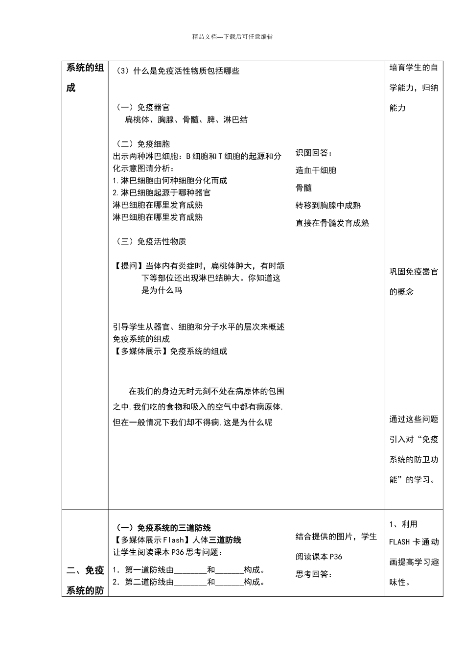 《免疫调节》教学设计_第3页