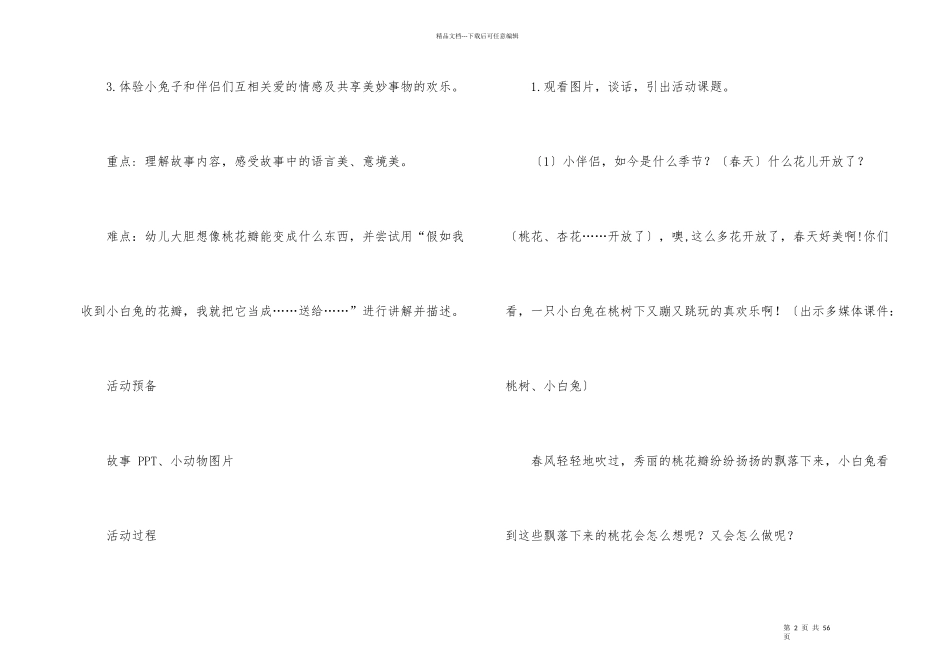 《小白兔》大班教案_第2页