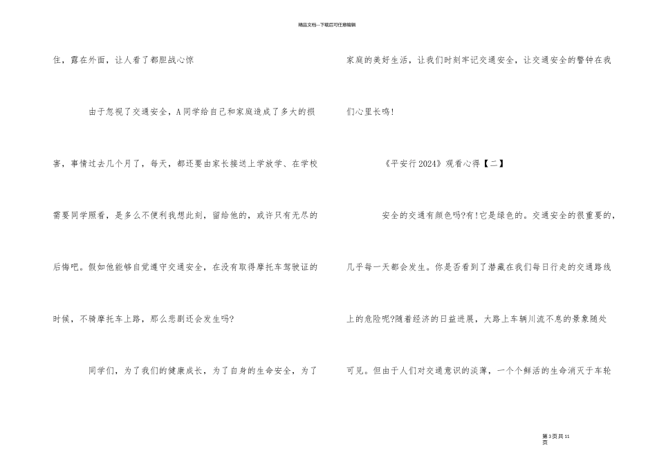 《平安行2024》观看心得5篇_第3页