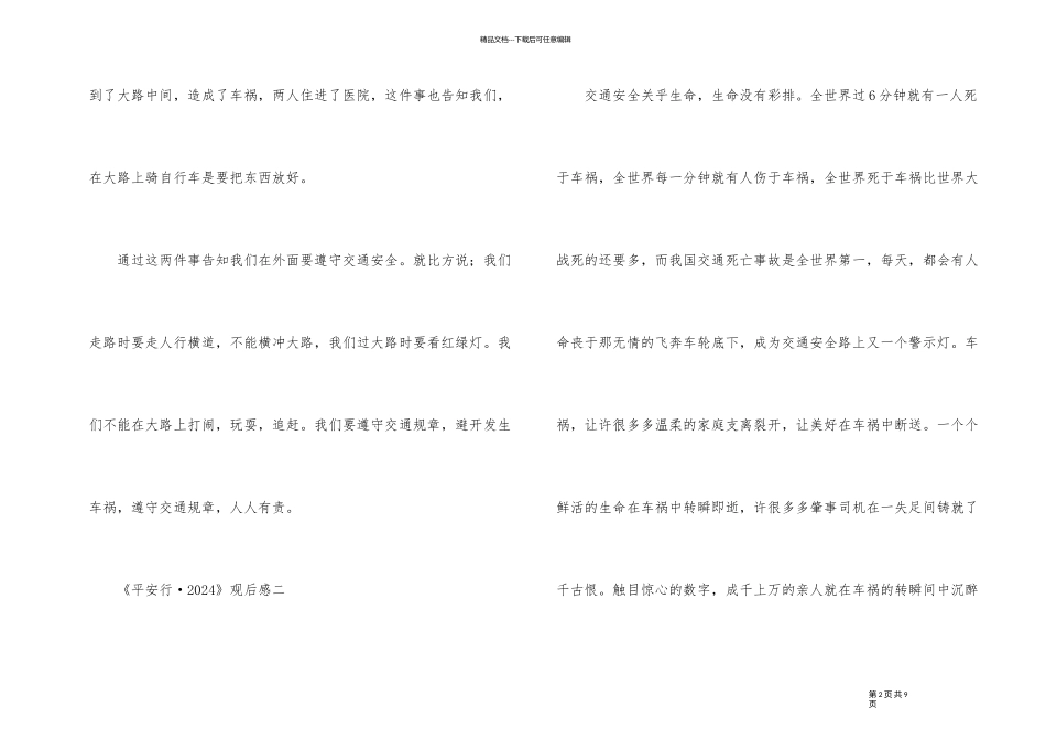 《平安行·2024》观后感心得体会5篇_第2页