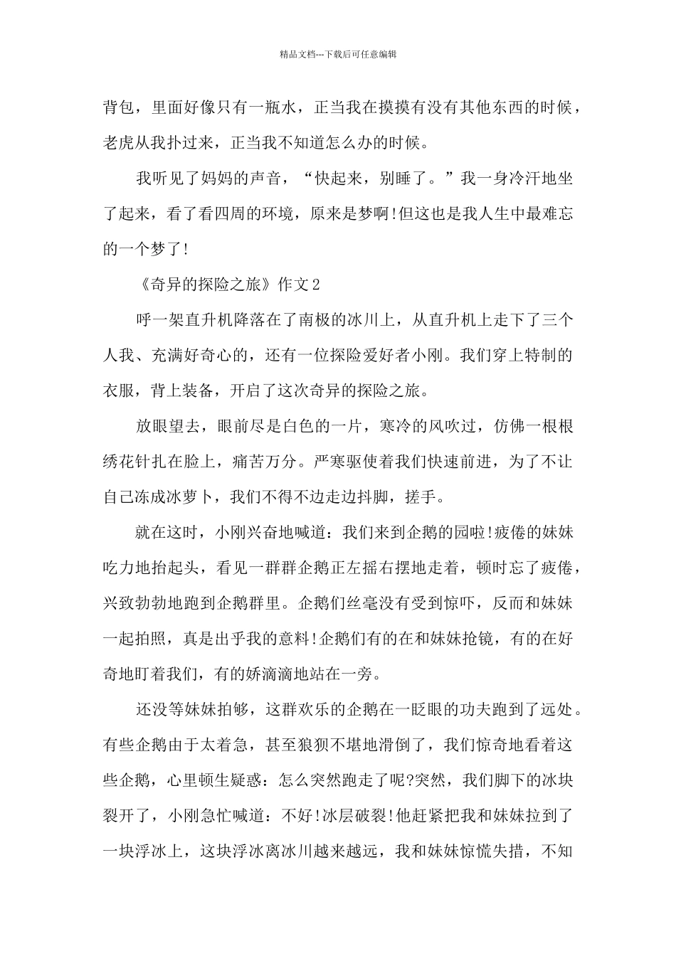 《神奇的探险之旅》作文精选10篇_第2页