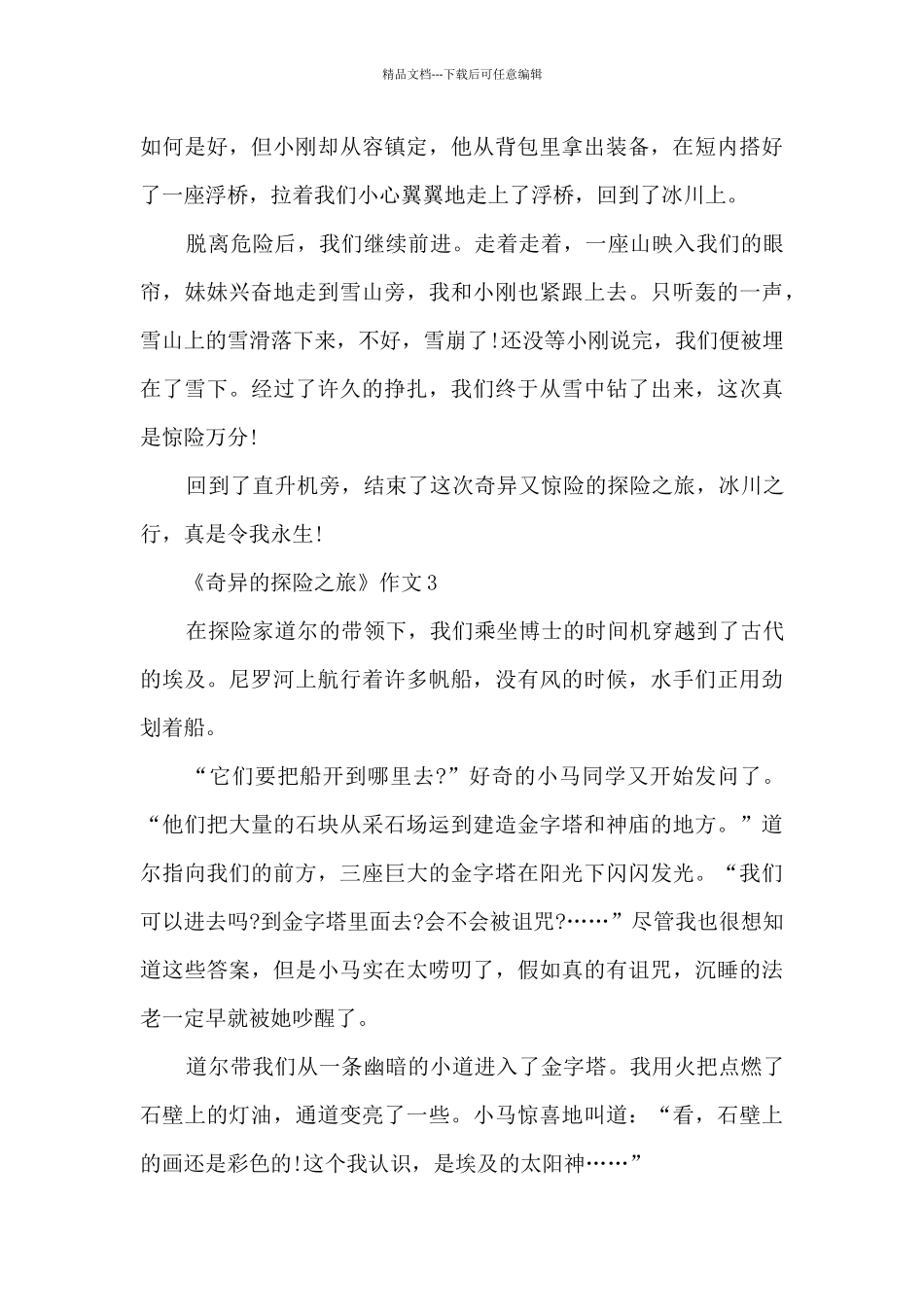 《神奇的探险之旅》作文精选10篇_第3页