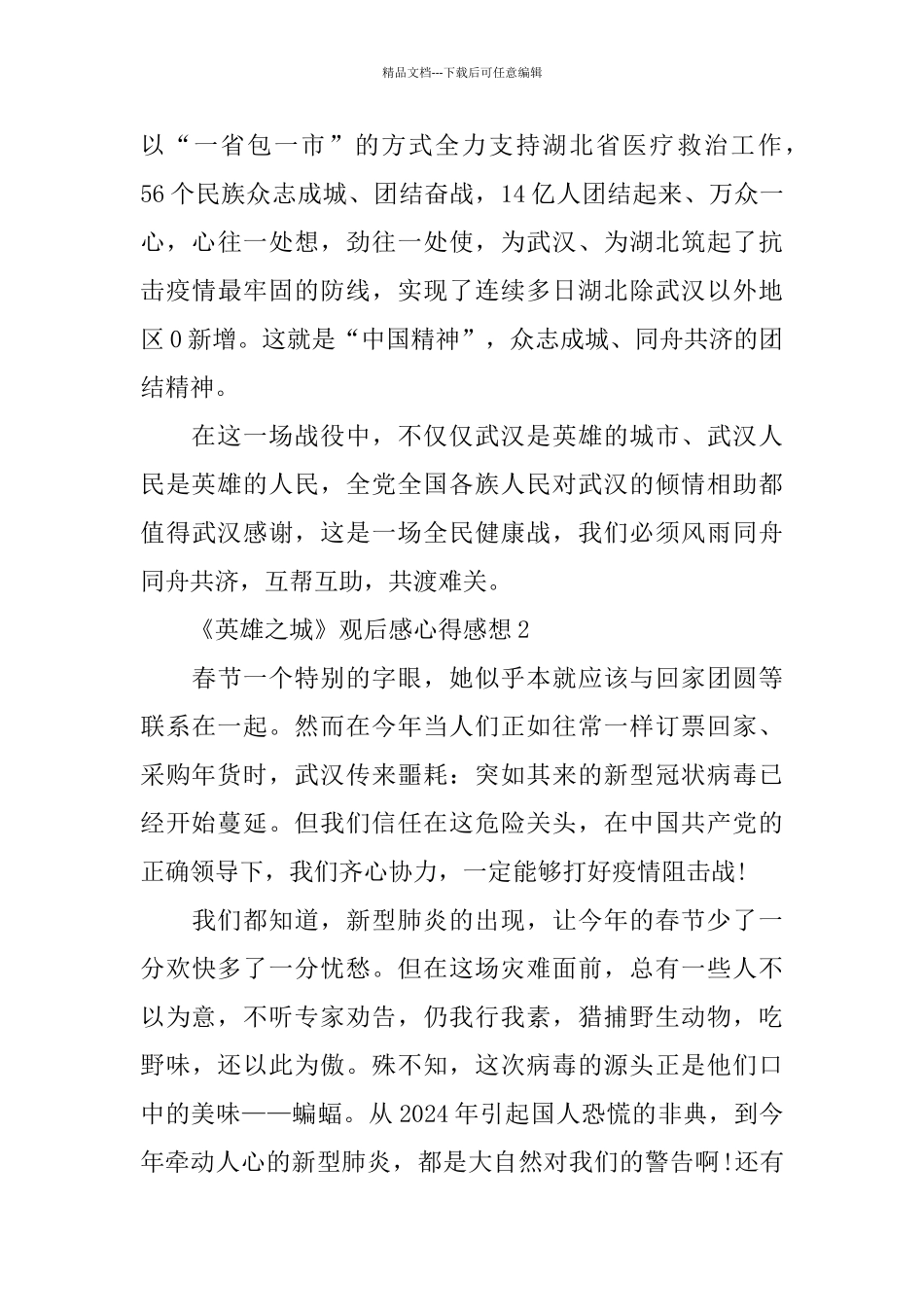 《英雄之城》观后感心得感想范文5篇_第2页