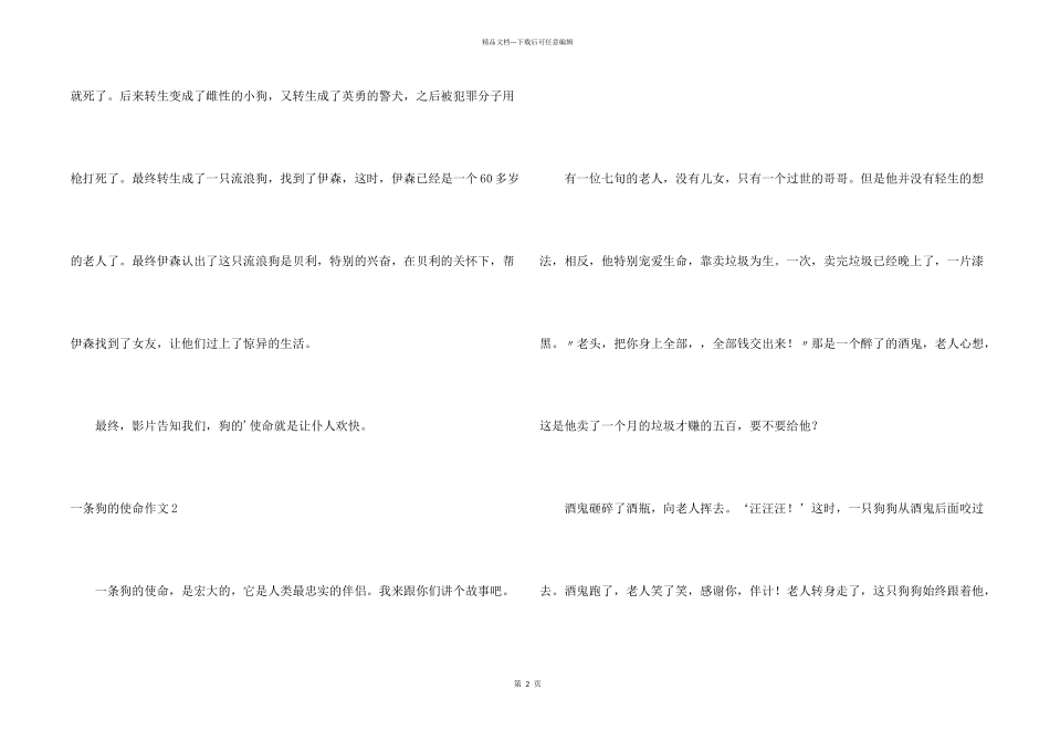 一条狗的使命_第2页