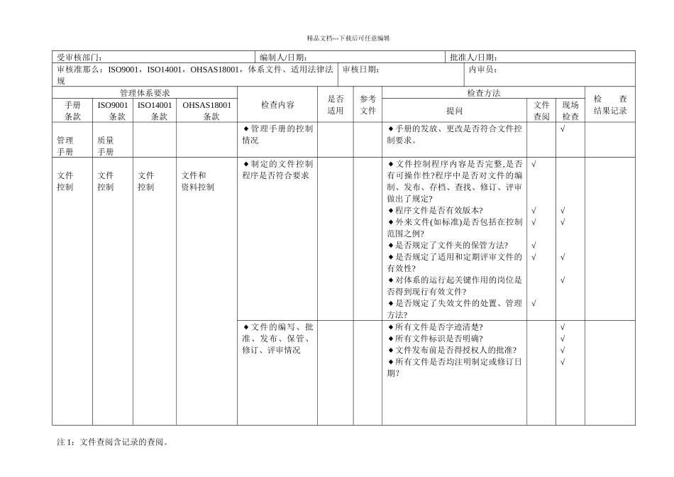三体系内审检查表_第2页