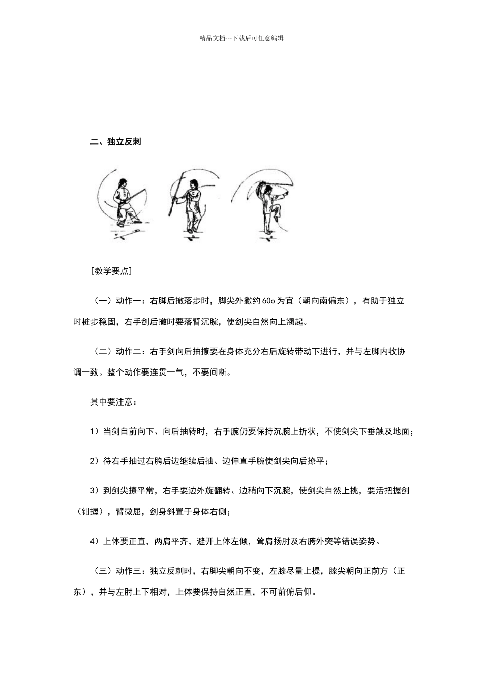 三十二式太极剑教学及图片_第3页