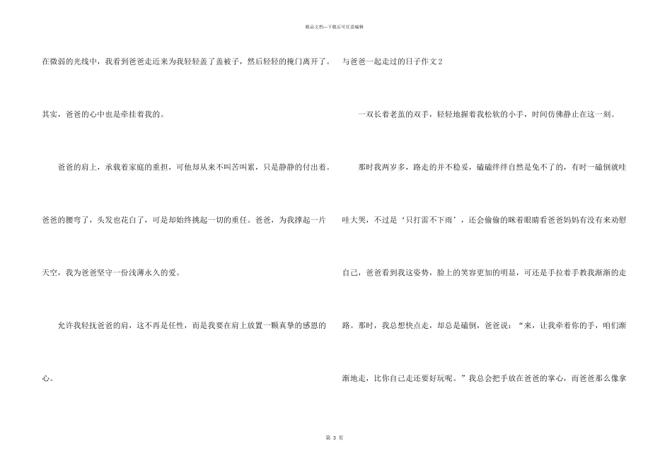 与爸爸一起走过的日子_第3页