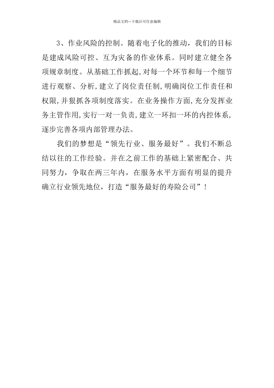 专业保险人员工作总结范文_第3页