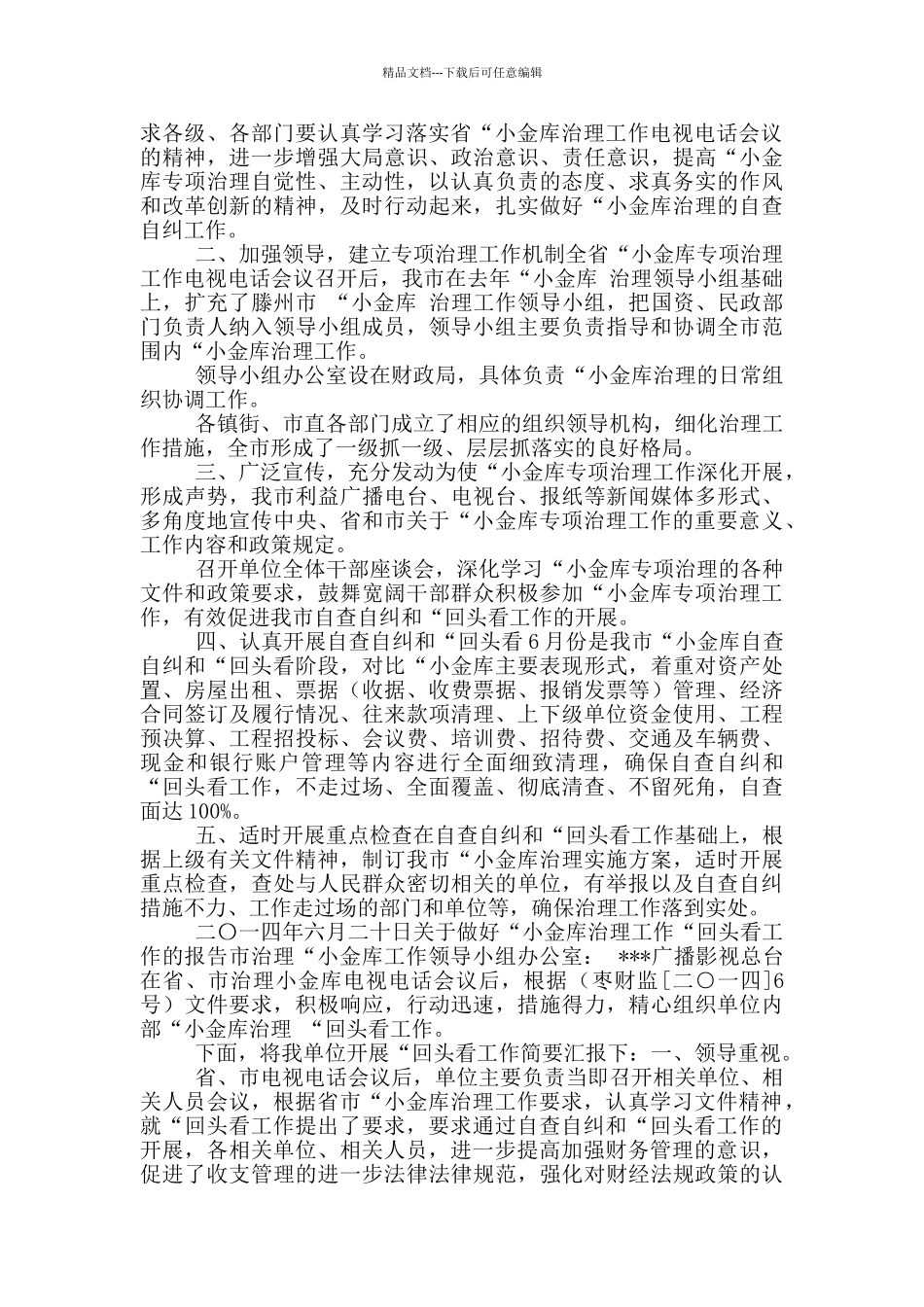 专项治理回头看工作汇报_第3页