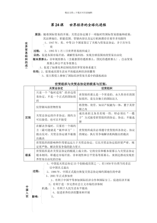 世界经济的全球化进程