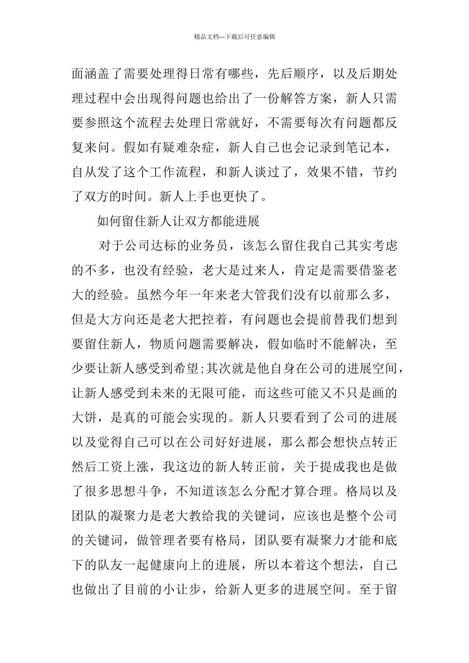 业务员2024年个人工作总结_第3页