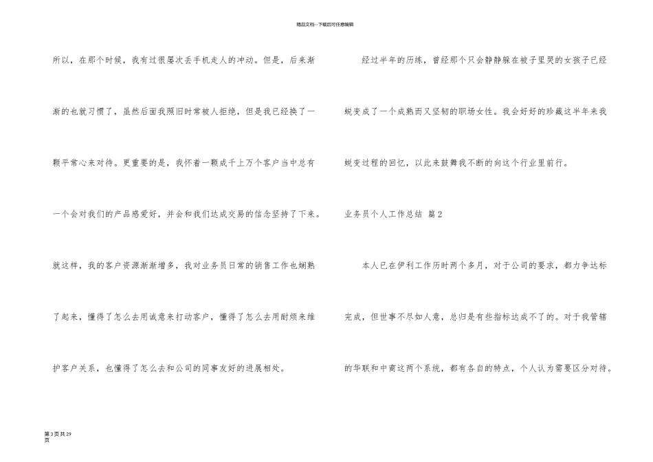 业务员个人工作总结合集9篇_第3页