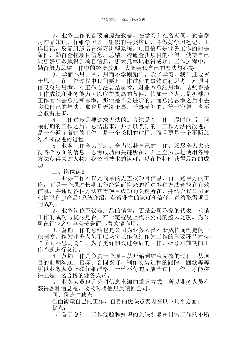 业务员年终总结与工作计划_第2页