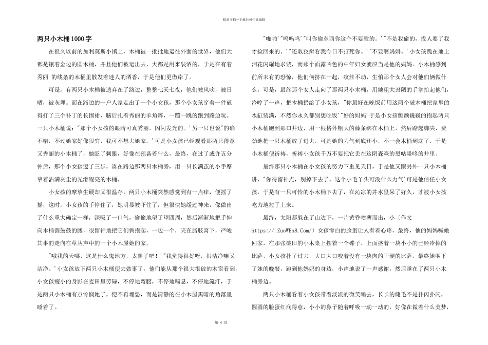两只小木桶1000字_第1页