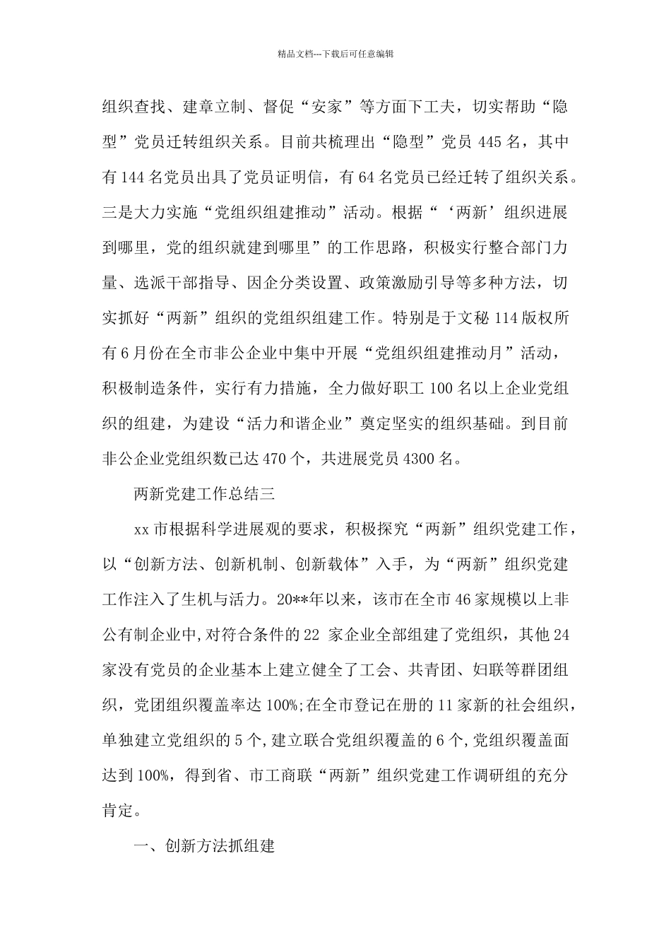 两新党建工作总结_第2页