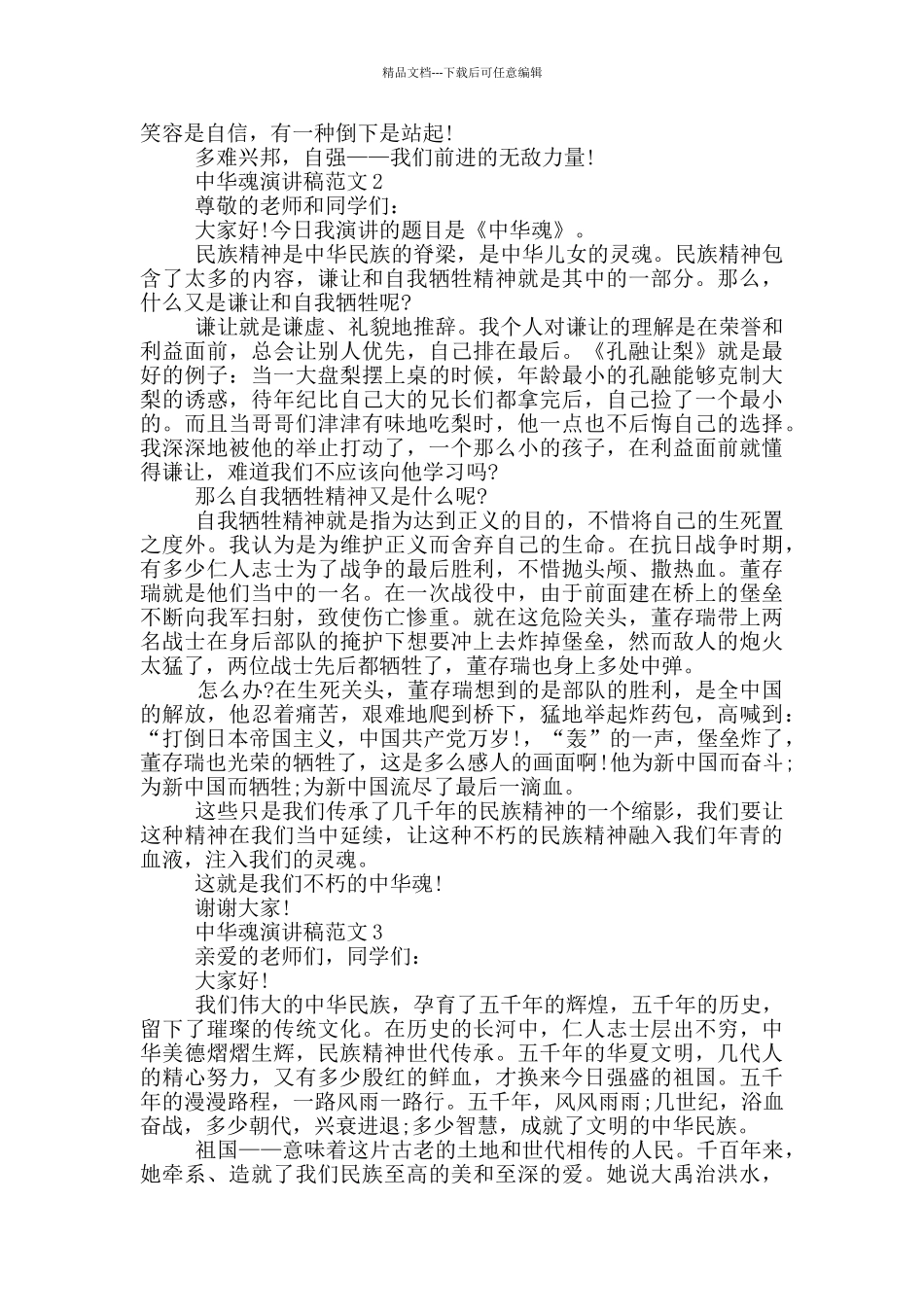 中华魂演讲稿范文2024_第2页