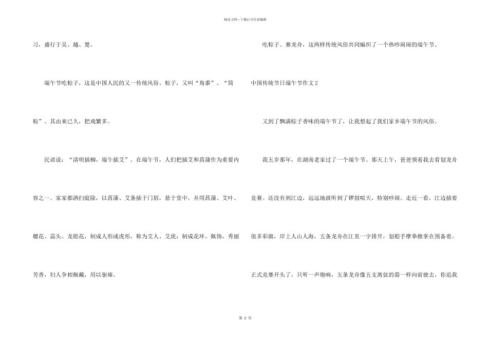 中国传统节日端午节_第2页