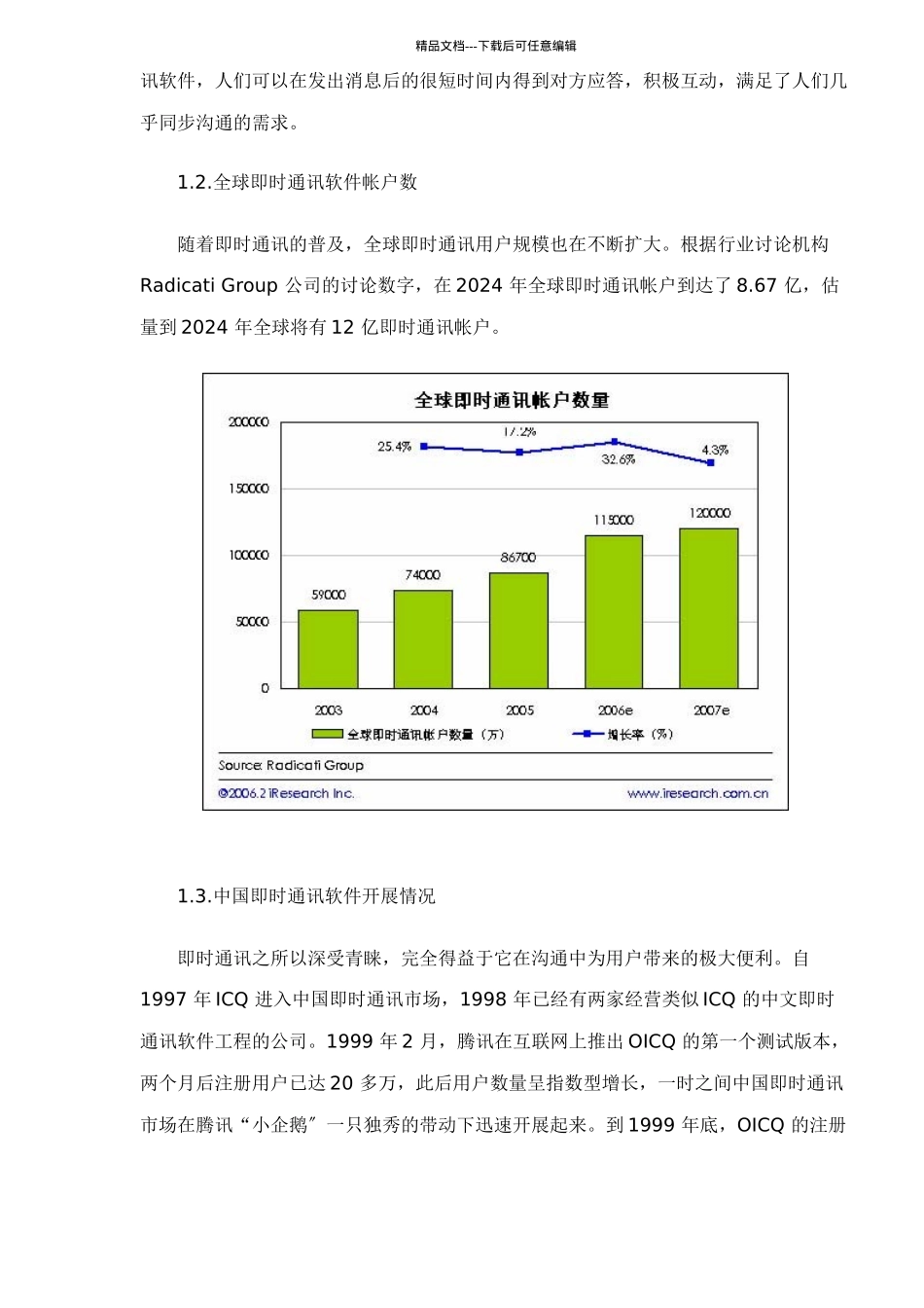 中国即时通讯简版报告_第2页
