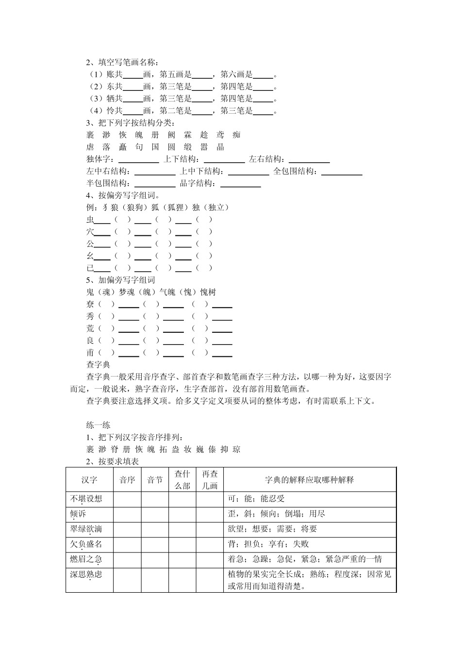 小学语文基础知识荟萃汉字_第2页