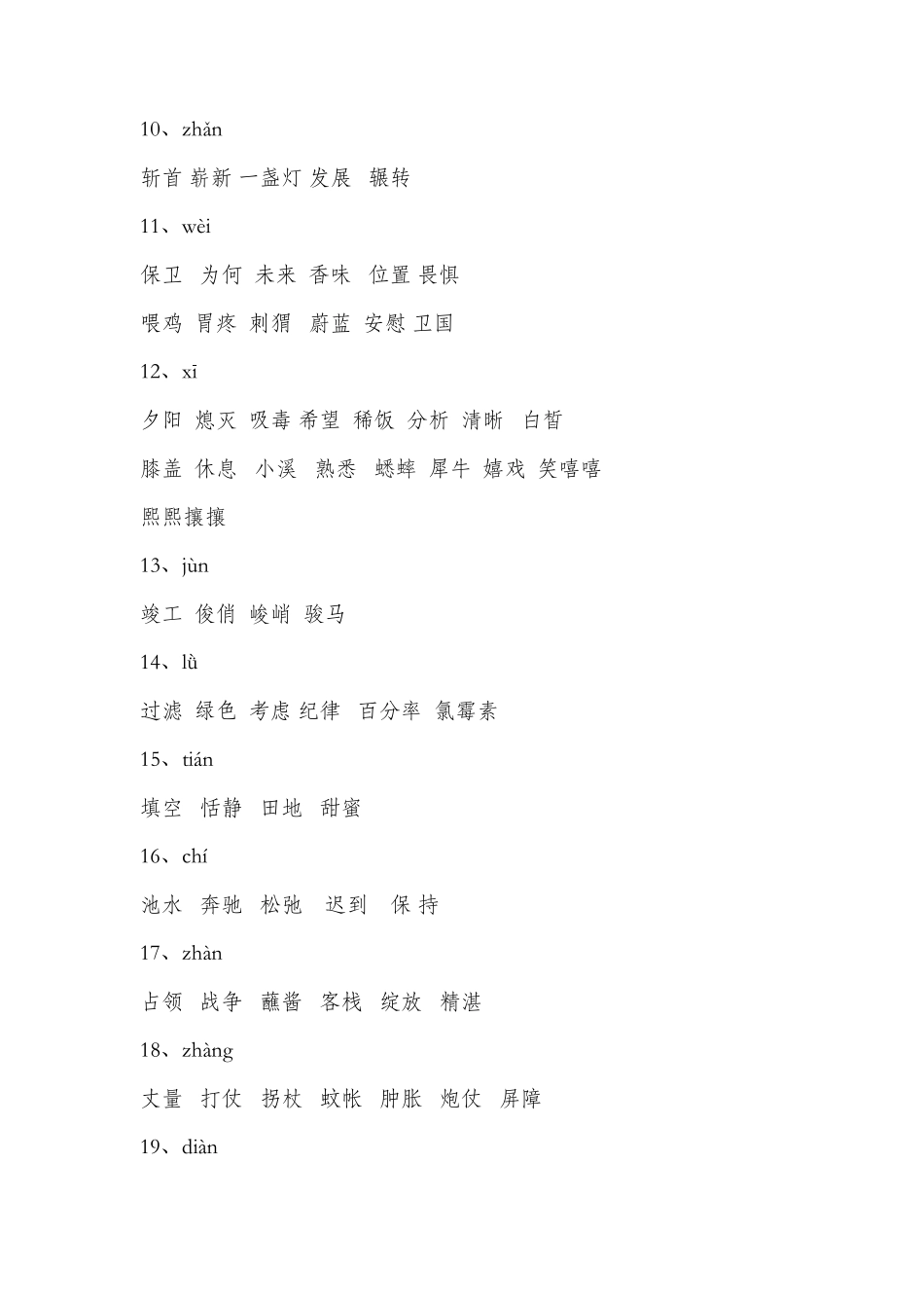 小学语文常见同音字组词(附练习)_第2页