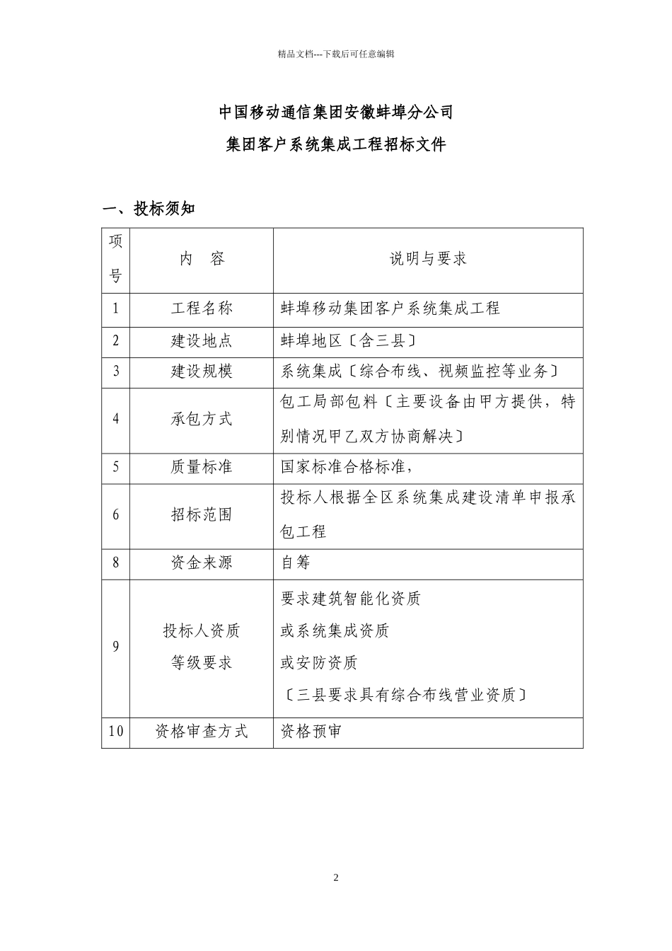 中国移动通信集团安徽有限公司蚌埠分公司_第2页