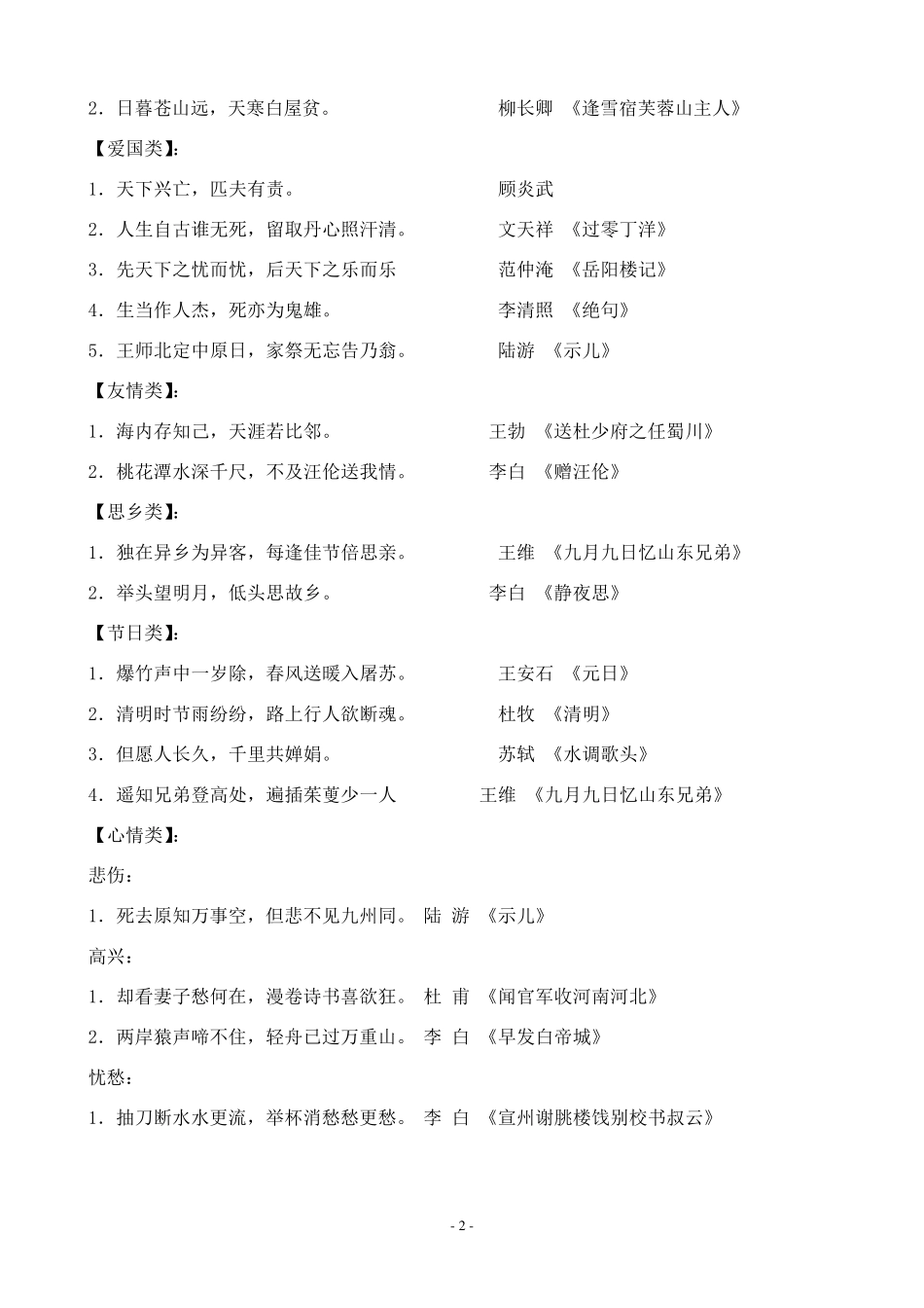 小学语文文学常识大全(修改版)_第2页