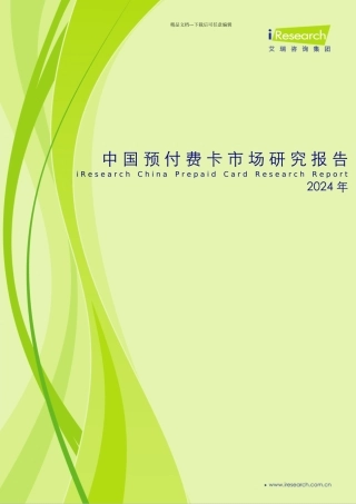 中国预付费卡市场研究报告