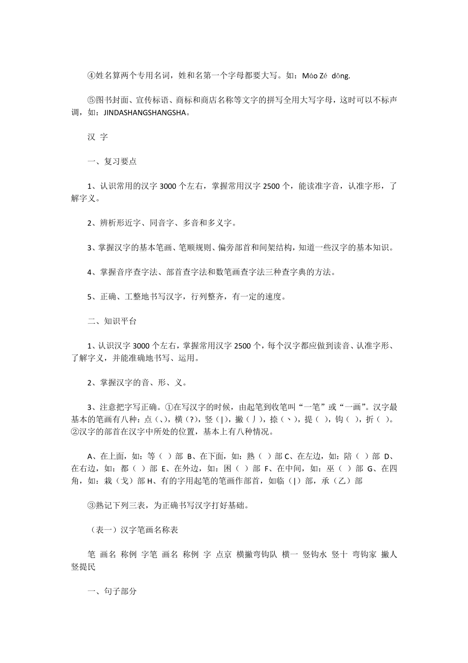 小学语文知识点总结(一到六年级)_第3页